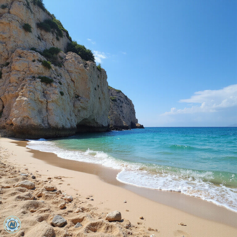 Samotna podróżniczka na plaży Hvar z widokiem na morze