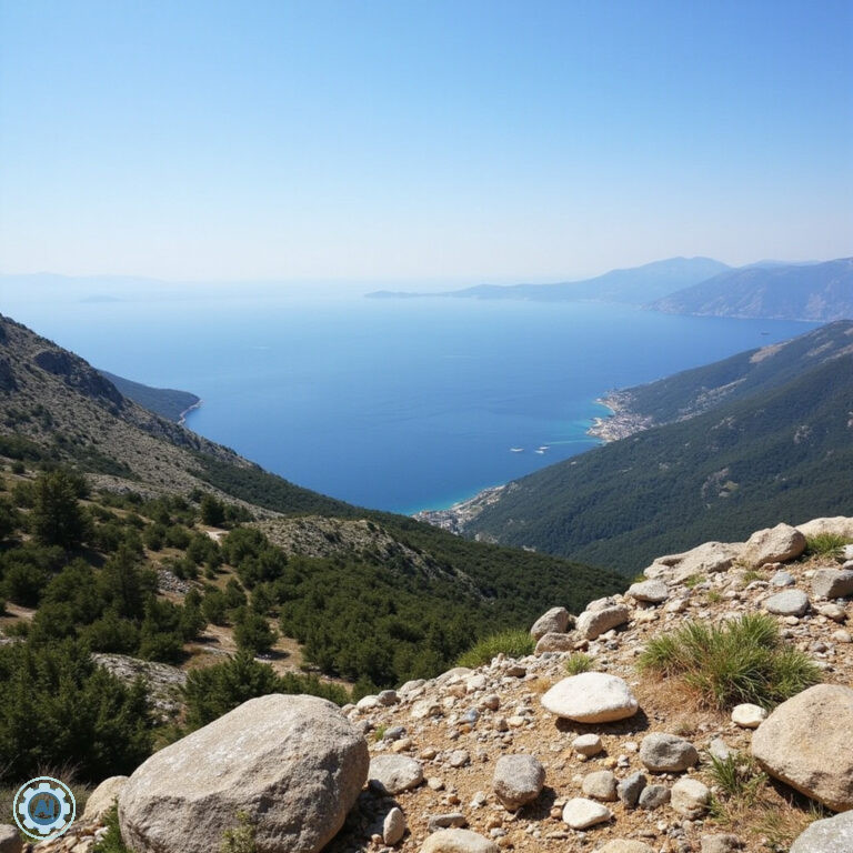 Szlak trekkingowy na Pelion z widokiem na Pagasejski Zatokę – górskie krajobrazy i turkusowe morze