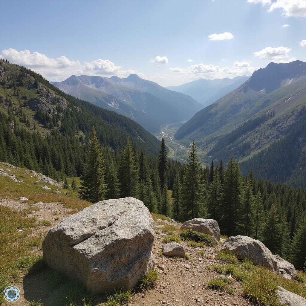 Szlak trekkingowy w Sierra Madre z widokiem na tropikalną roślinność
