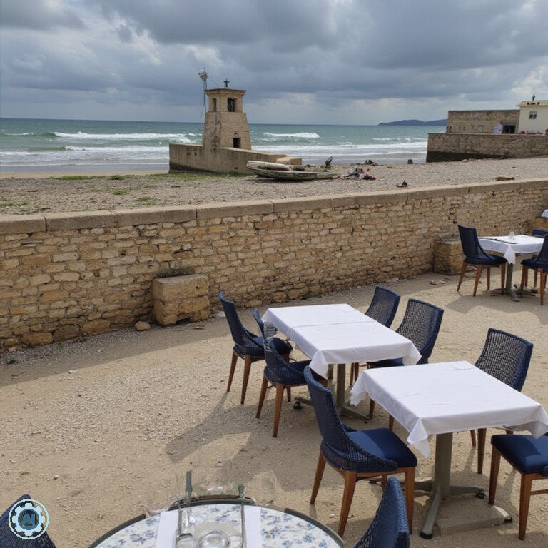 Uliczka w Starym Mieście Korčuli w pobliżu murów obronnych z najlepszymi restauracjami w Korčuli serwującymi ryby z Adriatyku
