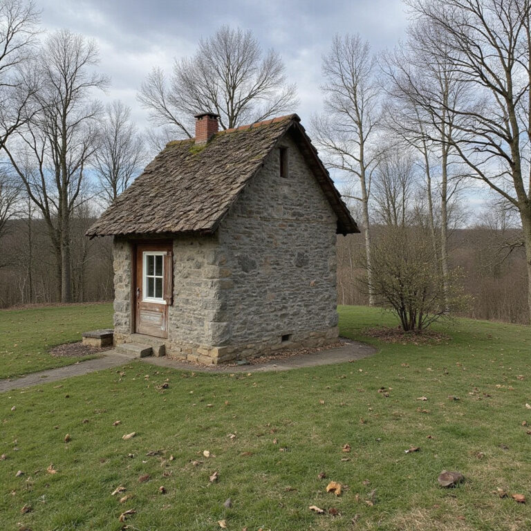 Kaplica Czaszek w Sedlec widziana z ulicy, otoczona starymi drzewami