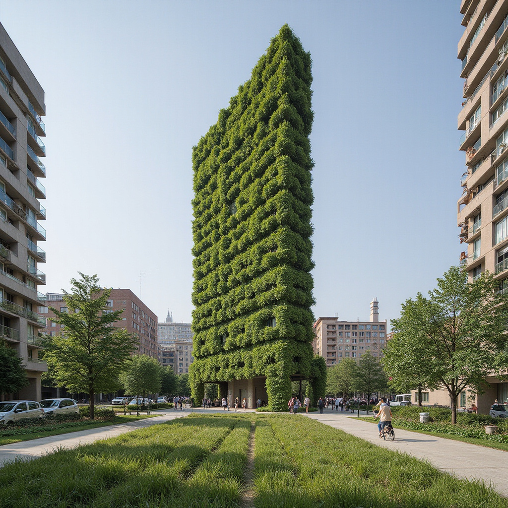 Bosco Verticale – pionowy las w Mediolanie widziany z ulicy Porta Nuova