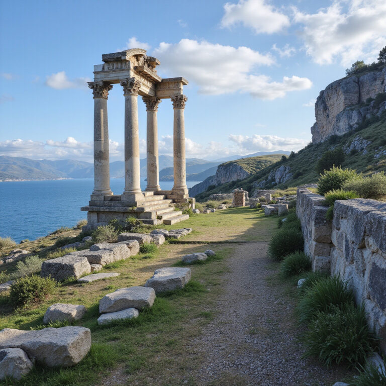 Brama Hadriana w Antalyi widziana od strony starego miasta z tłumem turystów