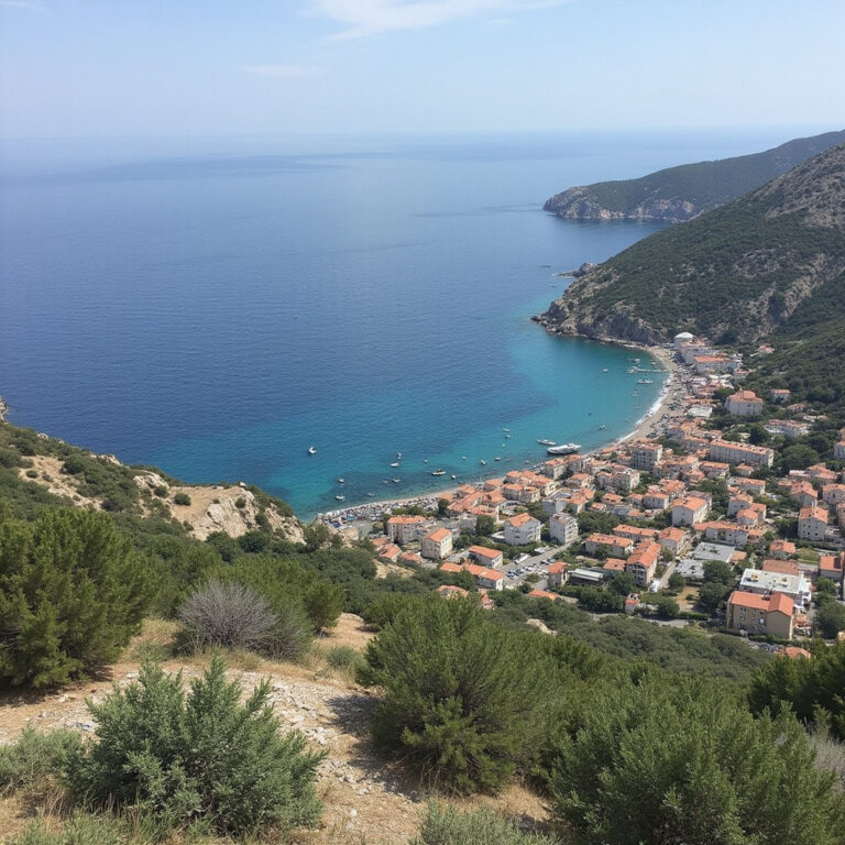 Boccadasse dzielnica rybacka z widokiem na morze i kolorowe domki