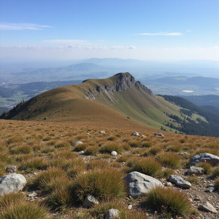 Widok na Menengai Crater z krawędzi, gdzie słońce zachodzi nad Wielkim Rowem Afrykańskim
