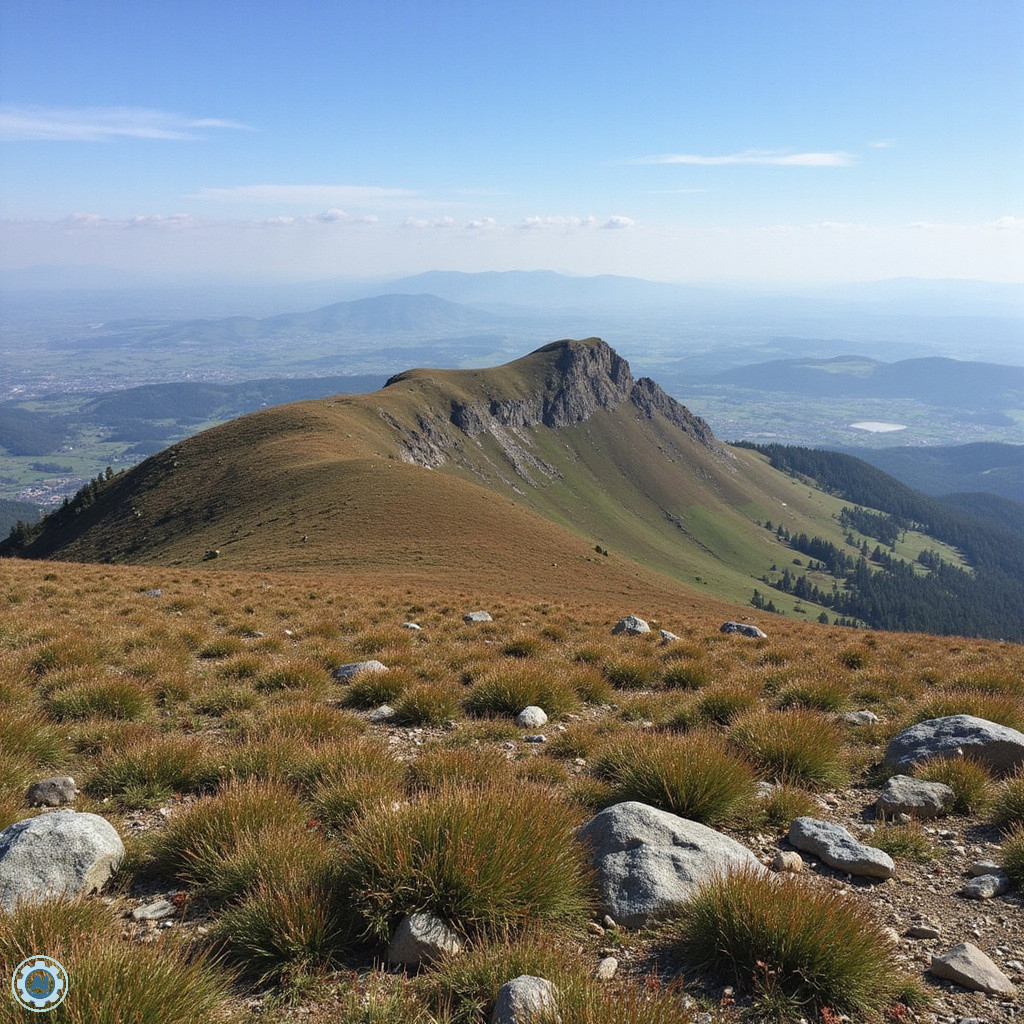 Widok na Menengai Crater z krawędzi, gdzie słońce zachodzi nad Wielkim Rowem Afrykańskim