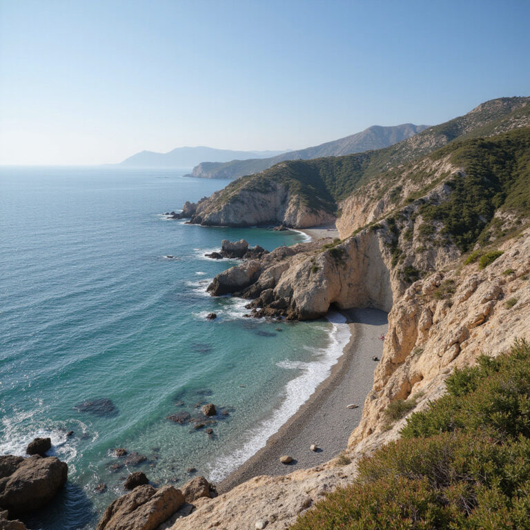 Kręta droga w Pelion z widokiem na morze i góry, idealna na spontaniczne podróże