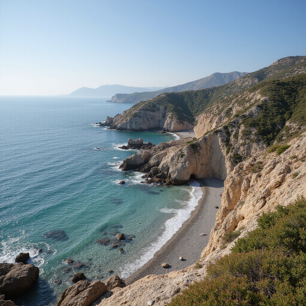 Kręta droga w Pelion z widokiem na morze i góry, idealna na spontaniczne podróże