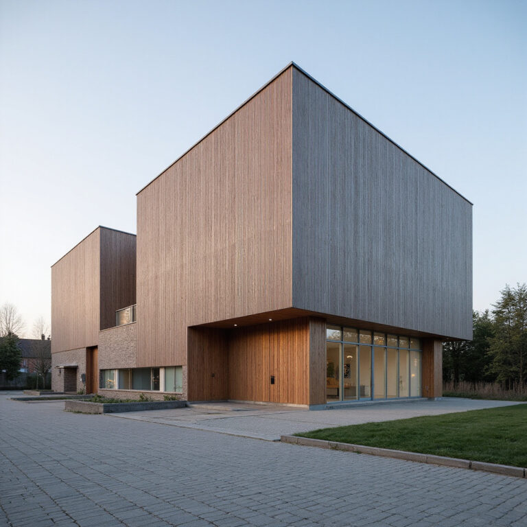 Widok na Narodowe Forum Muzyki we Wrocławiu z zewnątrz, nowoczesna architektura