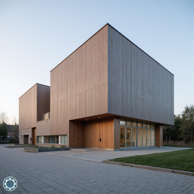 Widok na Narodowe Forum Muzyki we Wrocławiu z zewnątrz, nowoczesna architektura
