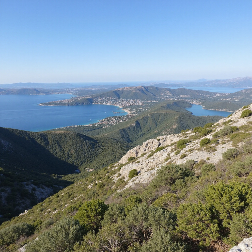 Wzgórze Marjan Split - widok na panoramę miasta z ukrytego tarasu