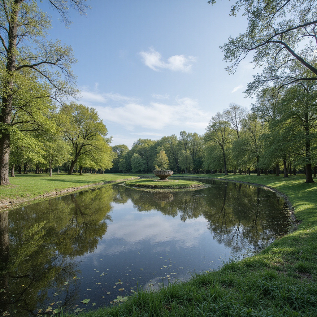 Uzdrowiskowy park z zabytkowymi pawilonami i ścieżkami spacerowymi