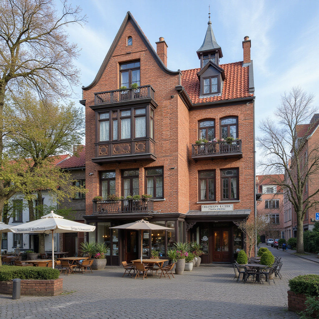Ulica w Canberze z kawiarniami o poranku, słoneczne światło i architektura