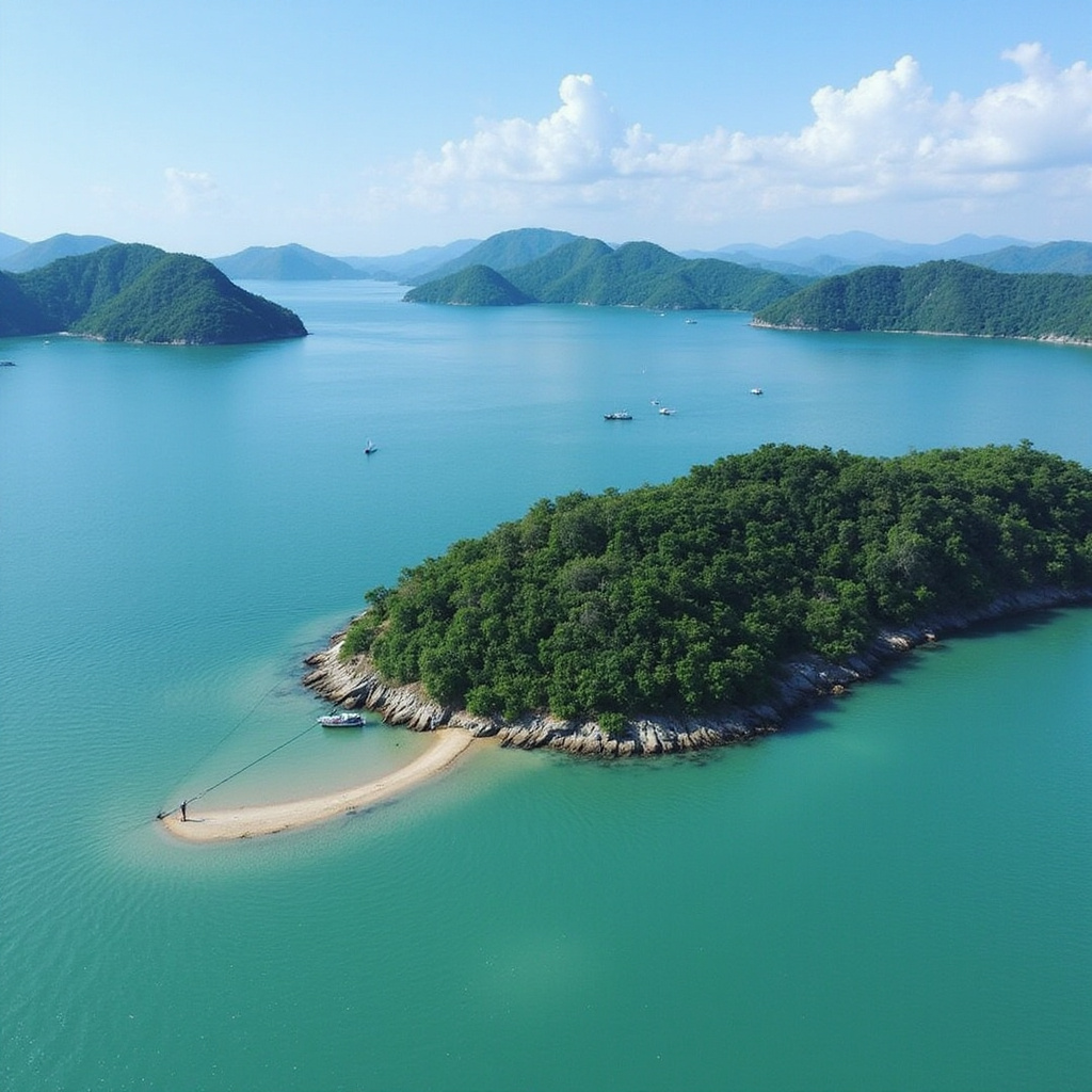 Turysta pływający w turkusowej wodzie laguny Koh Hong