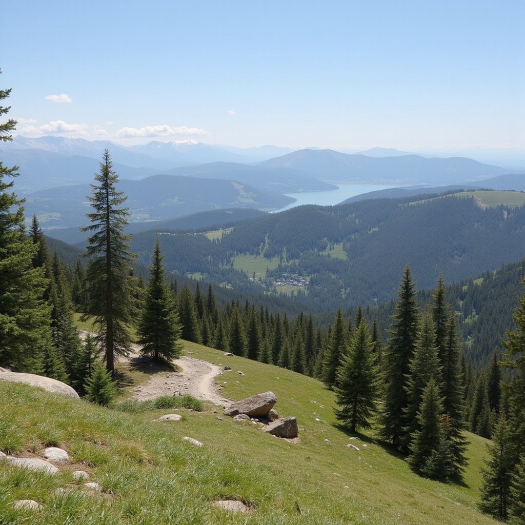 Trekking w okolicach Nanyuki z szlakami górskimi i bujną roślinnością