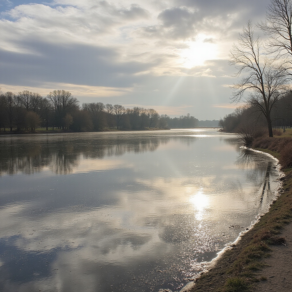 Spacerujący ludzie przy Miroir d'eau w słoneczny dzień, Bordeaux