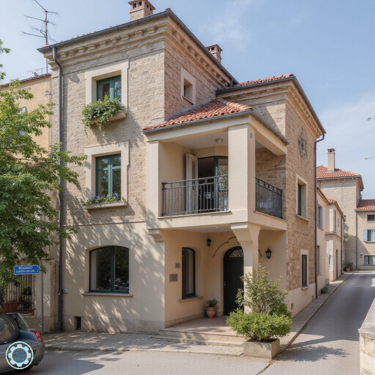 Ulica w Valletcie z widokiem na barokowe budynki i maltańskie balkony