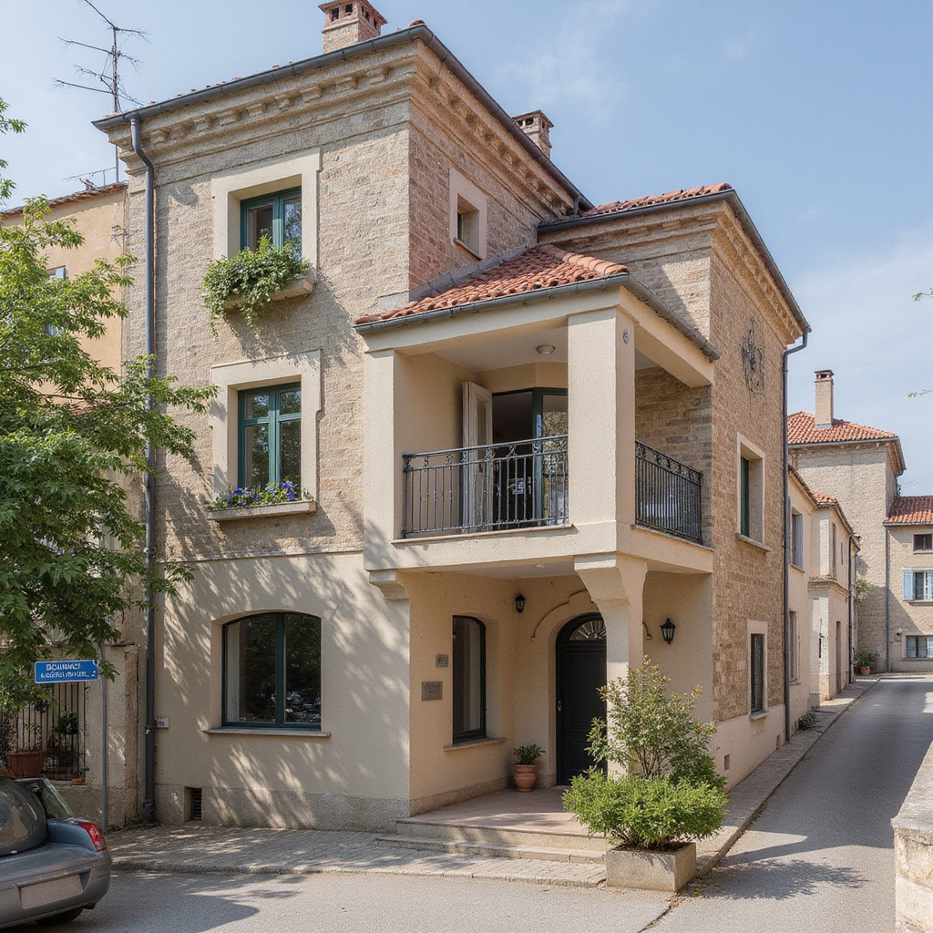 Ulica w Valletcie z widokiem na barokowe budynki i maltańskie balkony