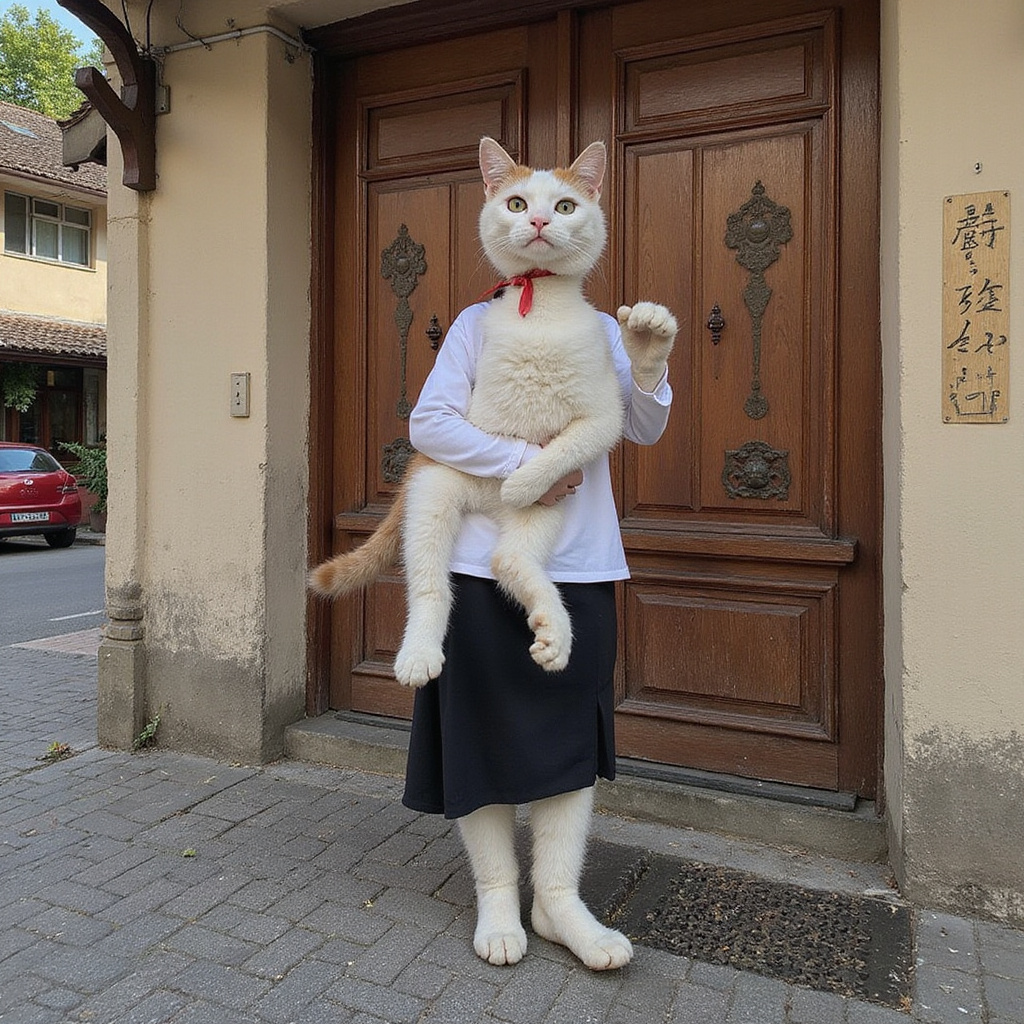 uliczka w Cat Ba Town z lokalnymi straganami i turystami