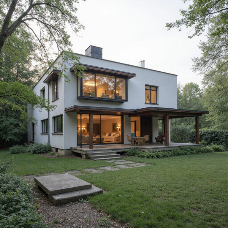 Villa Wagner w Pilźnie – modernistyczna perła architektury Adolfa Loosa z charakterystycznymi pionowymi oknami