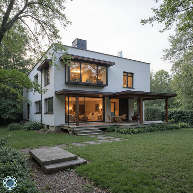 Villa Wagner w Pilźnie – modernistyczna perła architektury Adolfa Loosa z charakterystycznymi pionowymi oknami