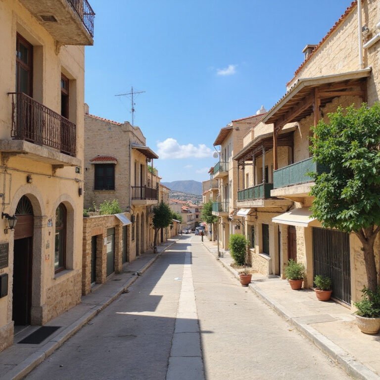 Atrakcje Famagusta: ulice starego miasta z widokiem na weneckie mury