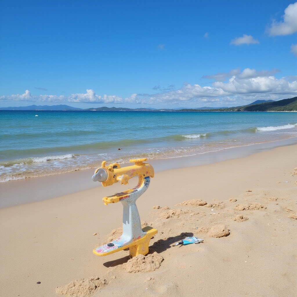 Kobieta na skuterze na tle plaży Palawan - wynajem skutera na Palawanie, turystyka aktywna