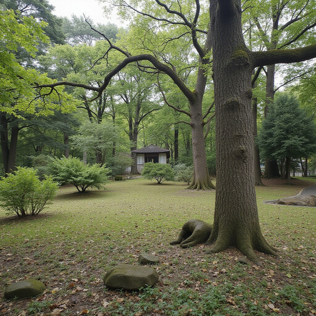 kwitnienie wiśni w Tokio przy Shinjuku Gyoen, różowe płatki na drzewach