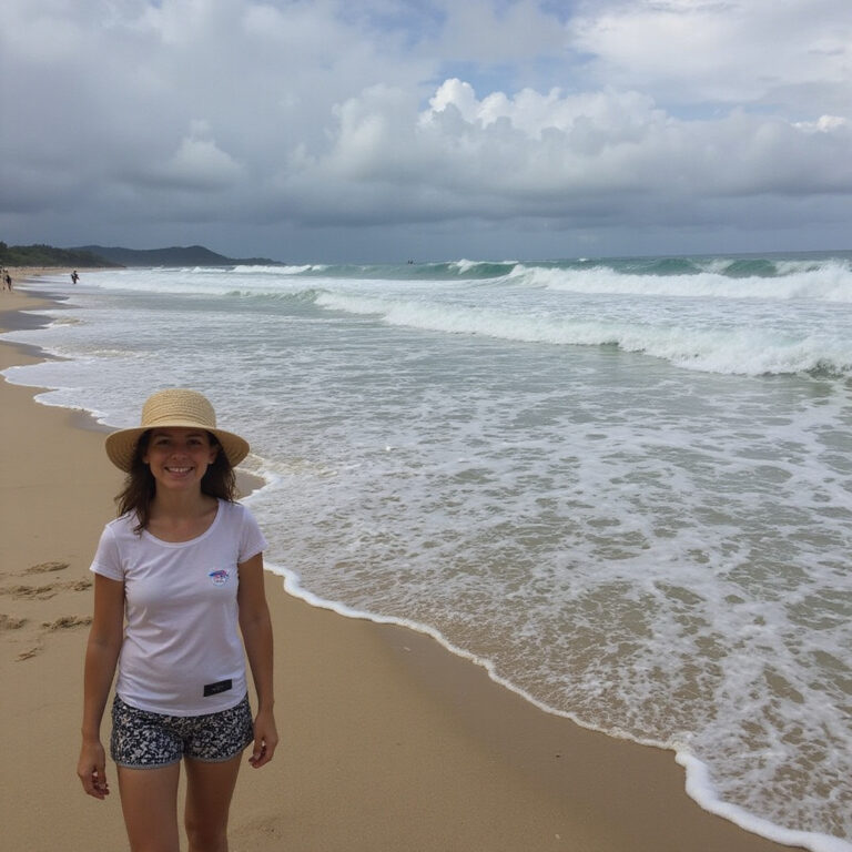 Playa Encuentro w Cabarete - idealne fale dla surferów, błękitne morze i złoty piasek