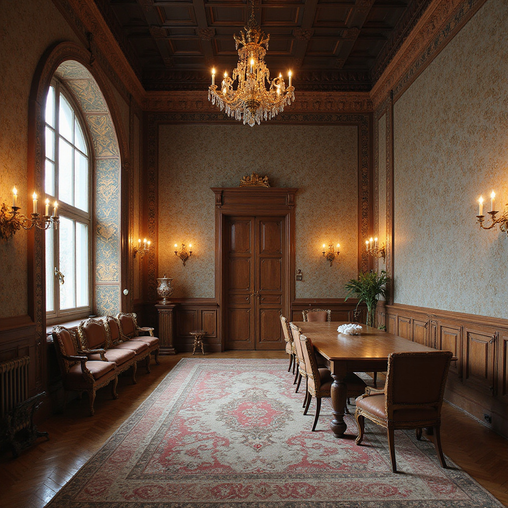 Sala Senatorska o zmierzchu w Zamku Królewskim, historia i architektura