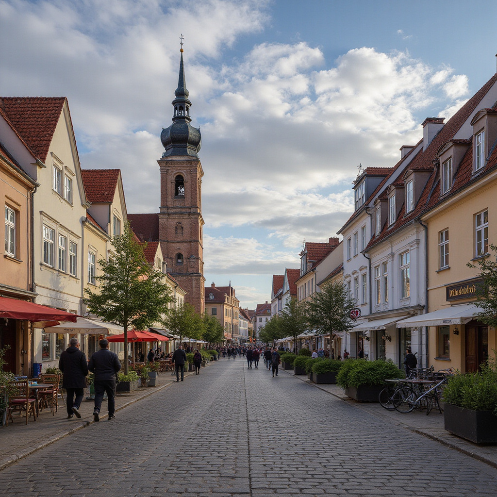 Stary Rynek w Pilźnie z katedrą św. Bartłomieja w tle