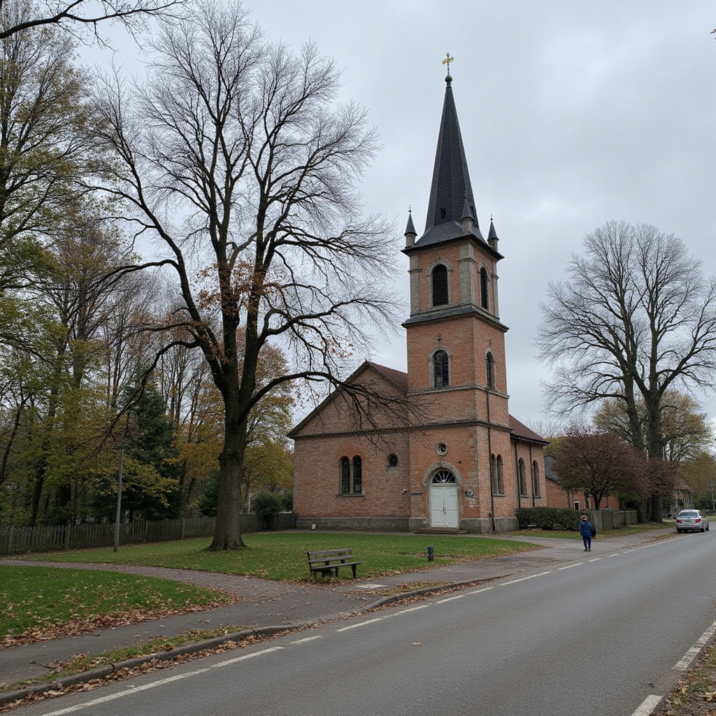 Ulica w Hue z widokiem na pagodę i codzienne życie mieszkańców
