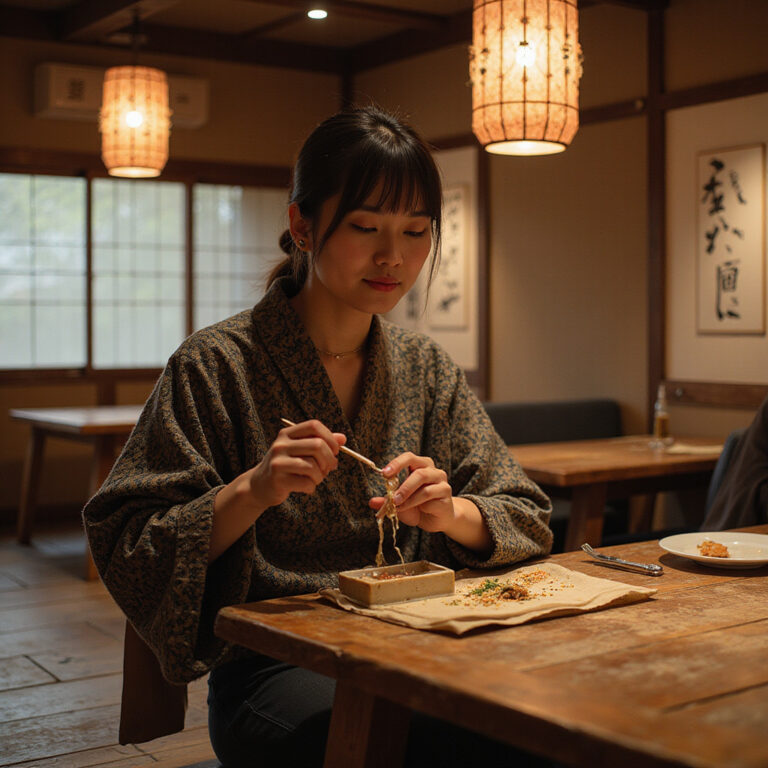 Ulica w Osace prowadząca do świątyni Shitennoji, najstarszej buddyjskiej świątyni Japonii, z tradycyjnymi latarniami