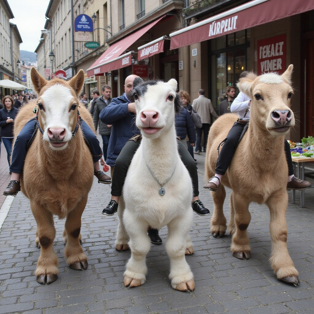 Ulica w Lille prowadząca do targu Marché de Wazemmes z lokalnymi sklepikami