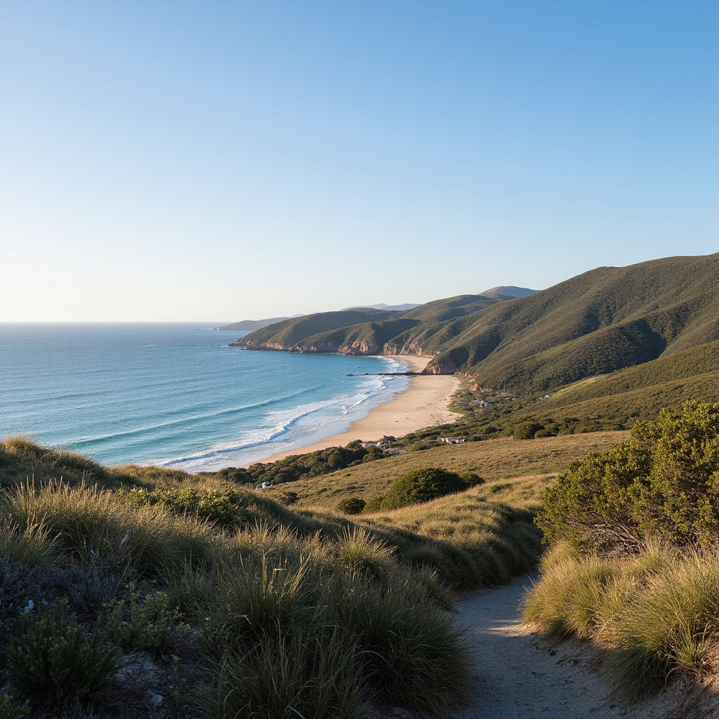 Widok na zatokę Carnarvon Bay z perspektywy dawnego więzienia w Port Arthur