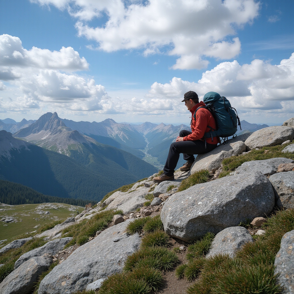Widok na winnice wykute w skale w Kapadocji z perspektywy szlaku trekkingowego