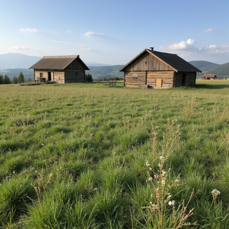 Urokliwa uliczka w Kakopetria z tradycyjnymi domami i górami Troodos w tle - idealna agroturystyka na Cyprze