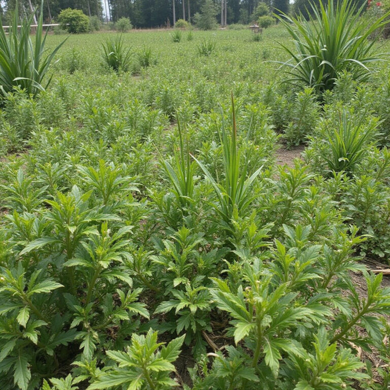 Plantacja kawy w Kenii z widokiem na góry – zielone krzewy arabiki