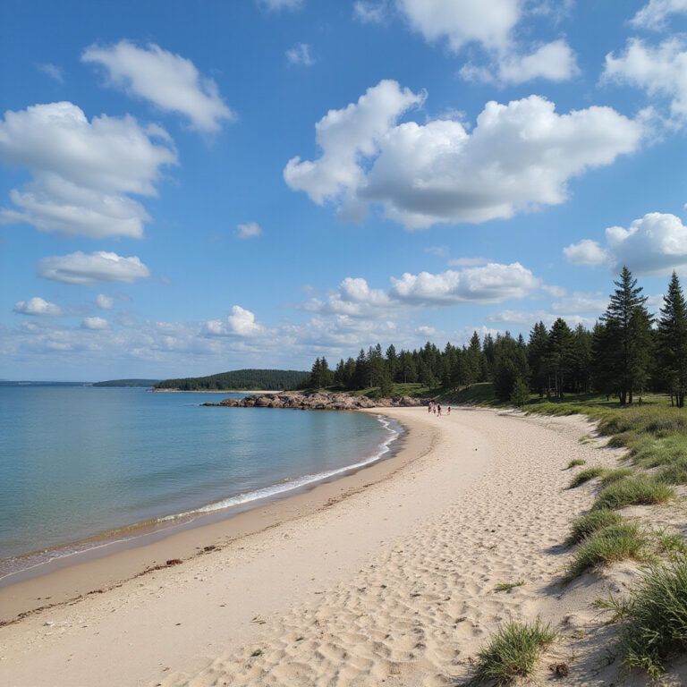 Zatoka Kvarner z turkusową wodą, skalistym wybrzeżem i ukrytą plażą na wyspie Rab