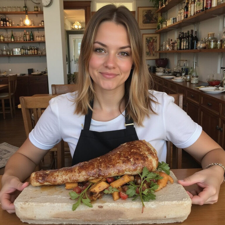 Restauracja nad rzeką Gaują gdzie zjeść Valmiera serwuje ryby przy drewnianych stołach