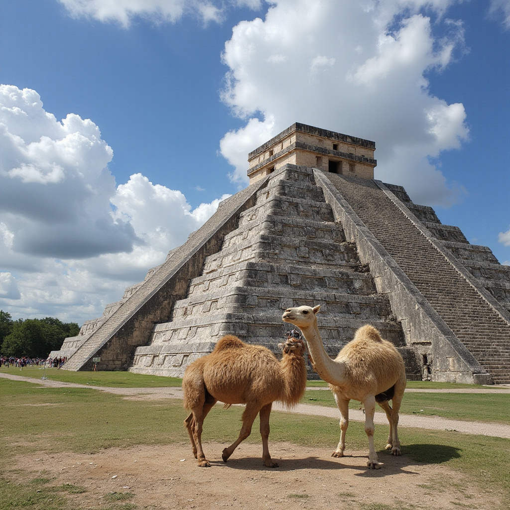 Targ w Valladolid z pamiątkami z Chichen Itza