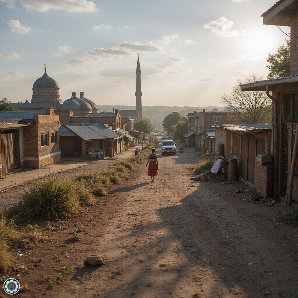 Ulica w Nairobi z lokalnymi straganami z warzywami i owocami, roślinne smaki Kenii