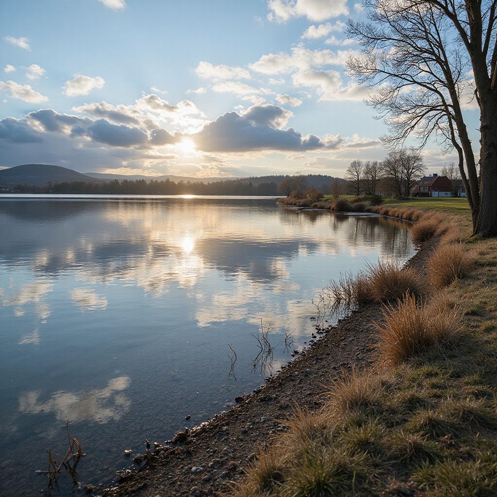 Turkusowa laguna z bialym piaskiem i drewnianymi lodziami rybackimi
