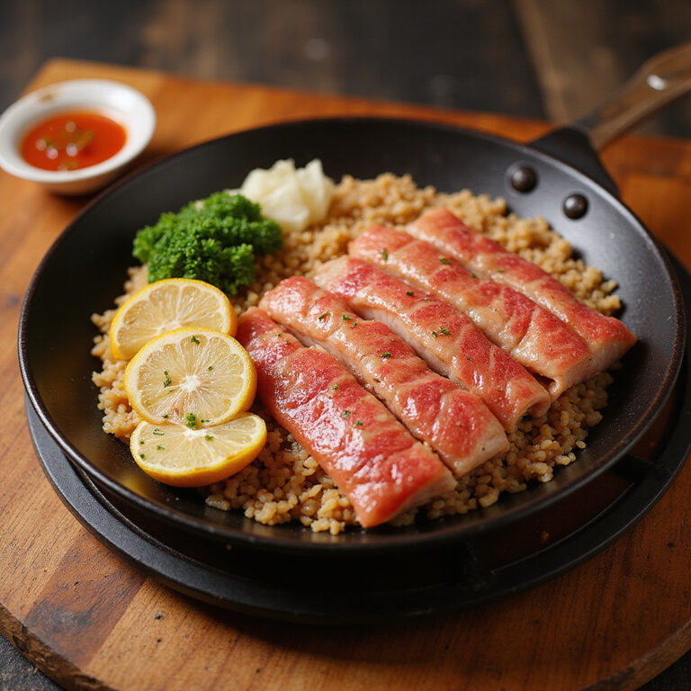 Ulica w Hiroszimie w okolicach Okonomimura z tablicami hiroshima-style okonomiyaki