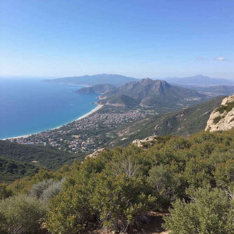 winnice na Majorce z górami Serra de Tramuntana w tle