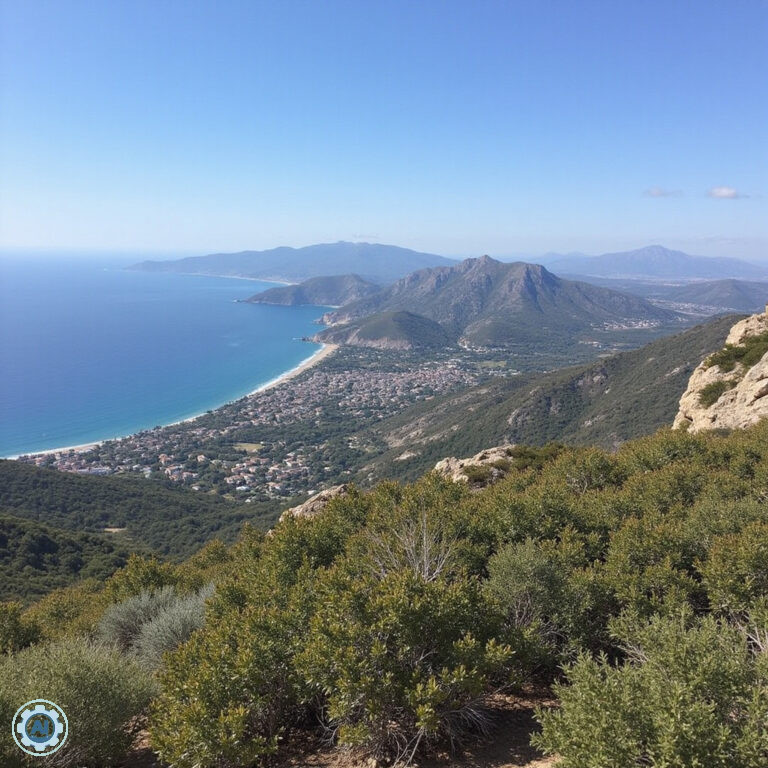 winnice na Majorce z górami Serra de Tramuntana w tle