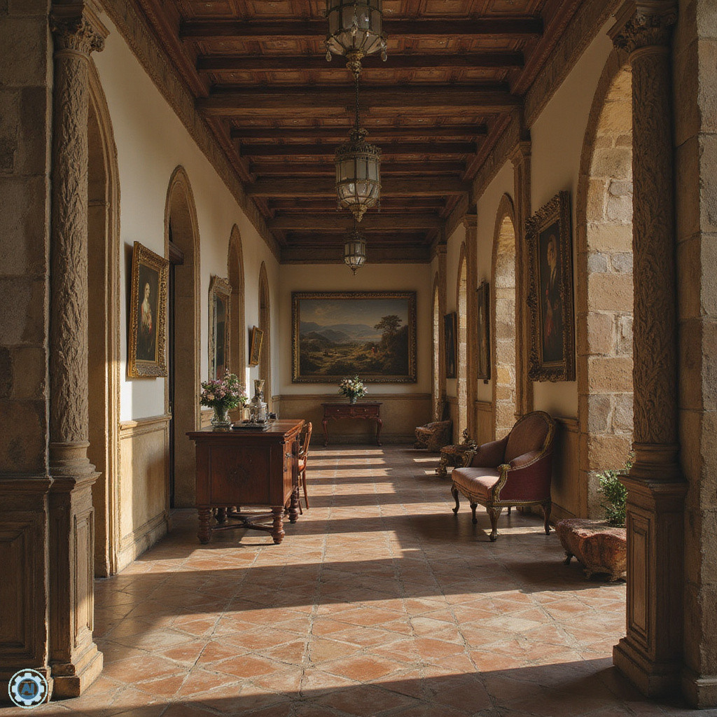 Pinakoteka Brera - wnętrze galerii z obrazami Rafaela i Caravaggia, eleganckie sale wystawowe z naturalnym światłem
