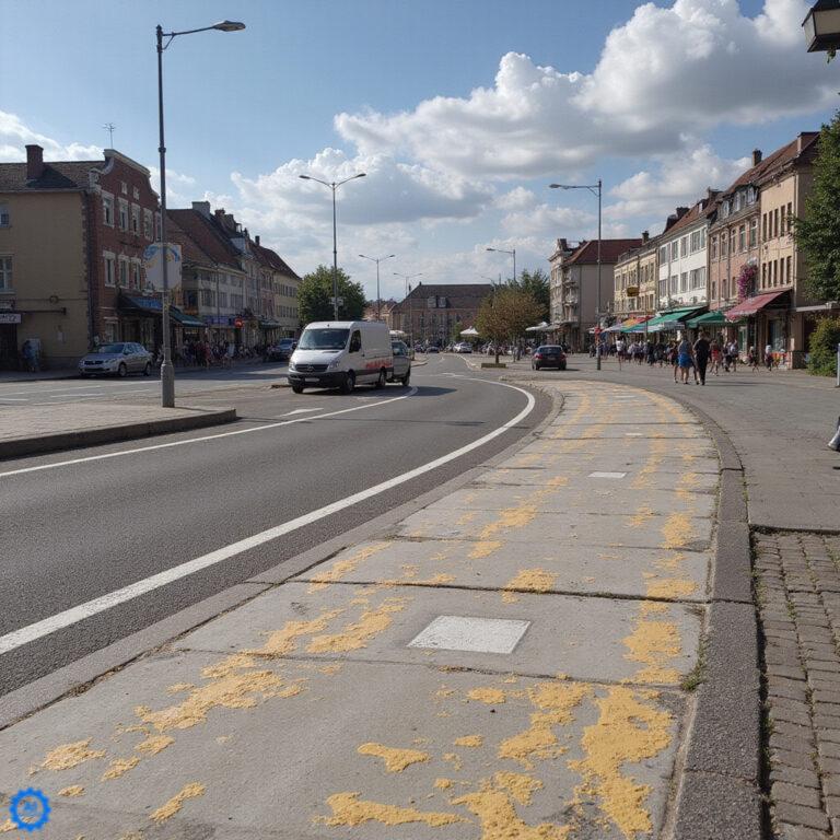 Zatłoczona ulica w Patras podczas parady karnawałowej z platformami i konfetti