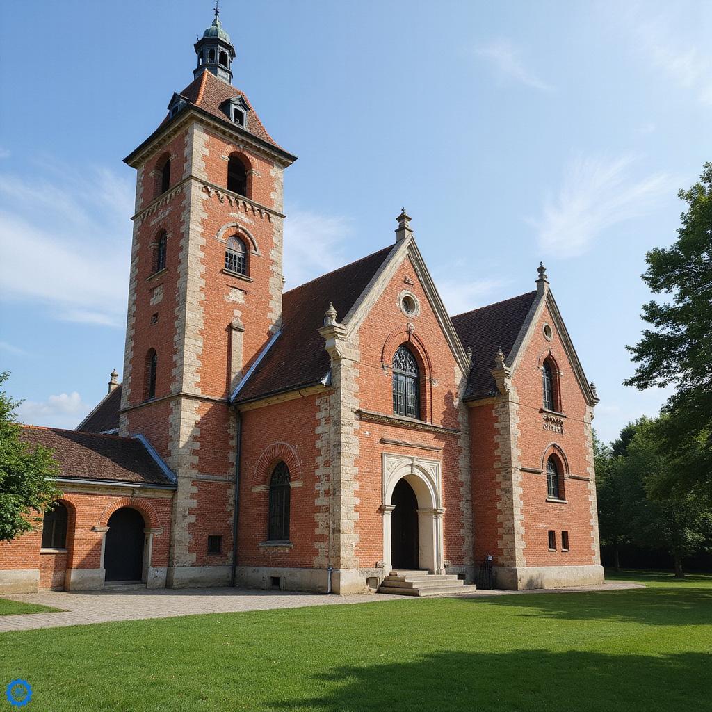 Zamek Krolewski w Warszawie na tle błękitnego nieba - zabytek polskiej architektury