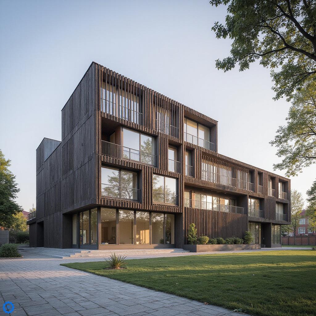 Barokowa architektura w Vittoriosie – kamienice i kościół w porannym świetle